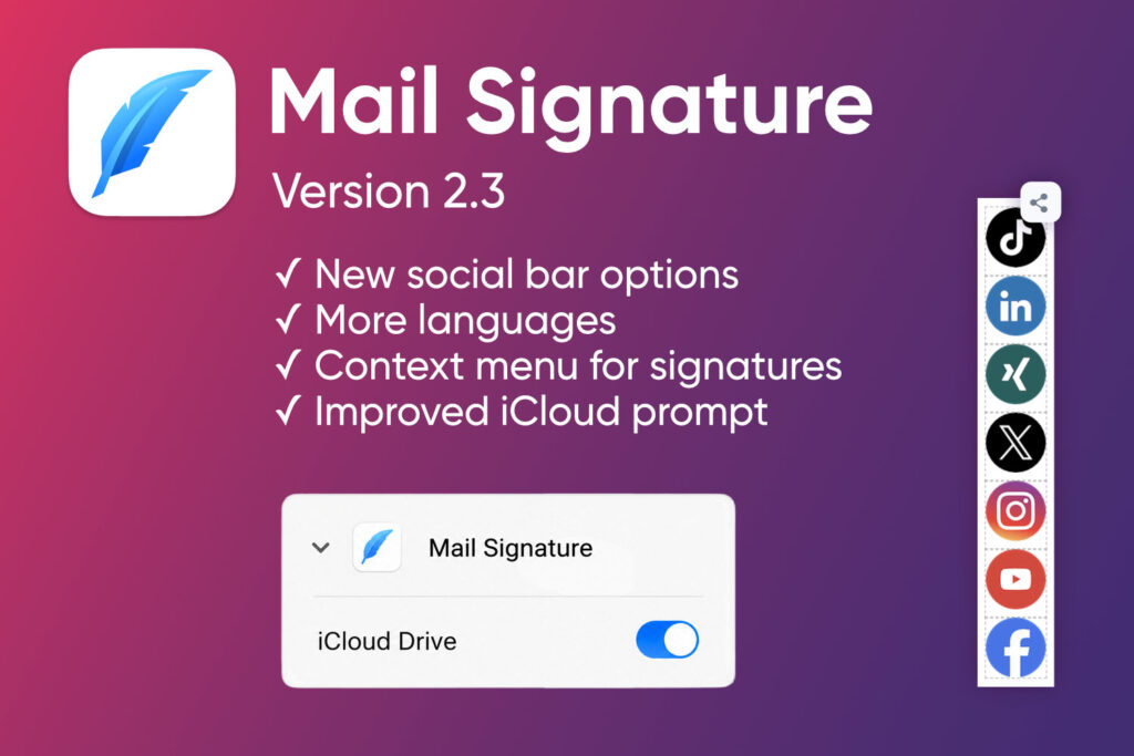  Mail Signature Version 2.3 