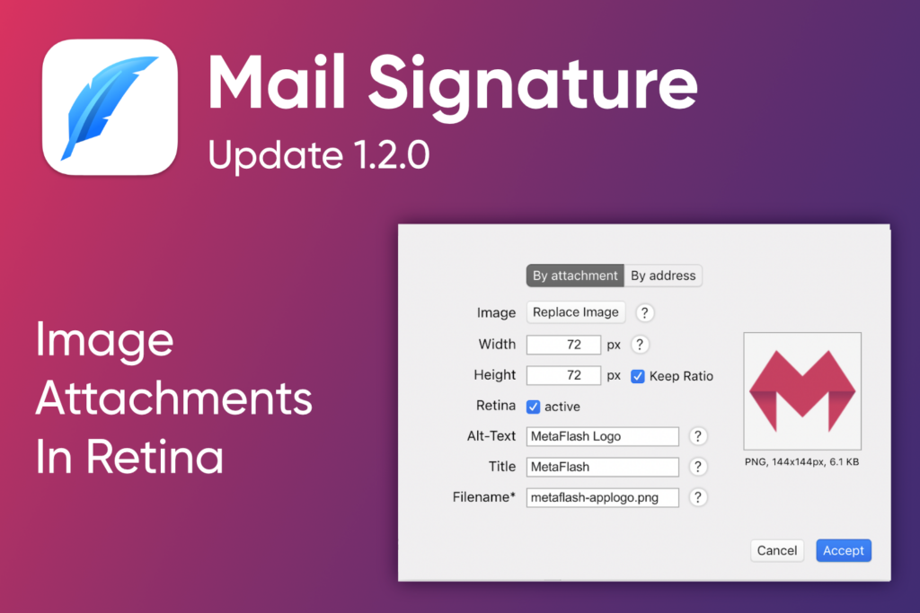 Mail Signature Version 1.2.0 available 